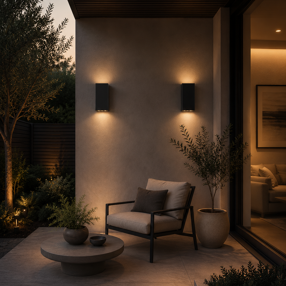 Up Down Outdoor Wall Light, Modern Waterproof LED Wall Sconce for Porch & Garden | Elaris