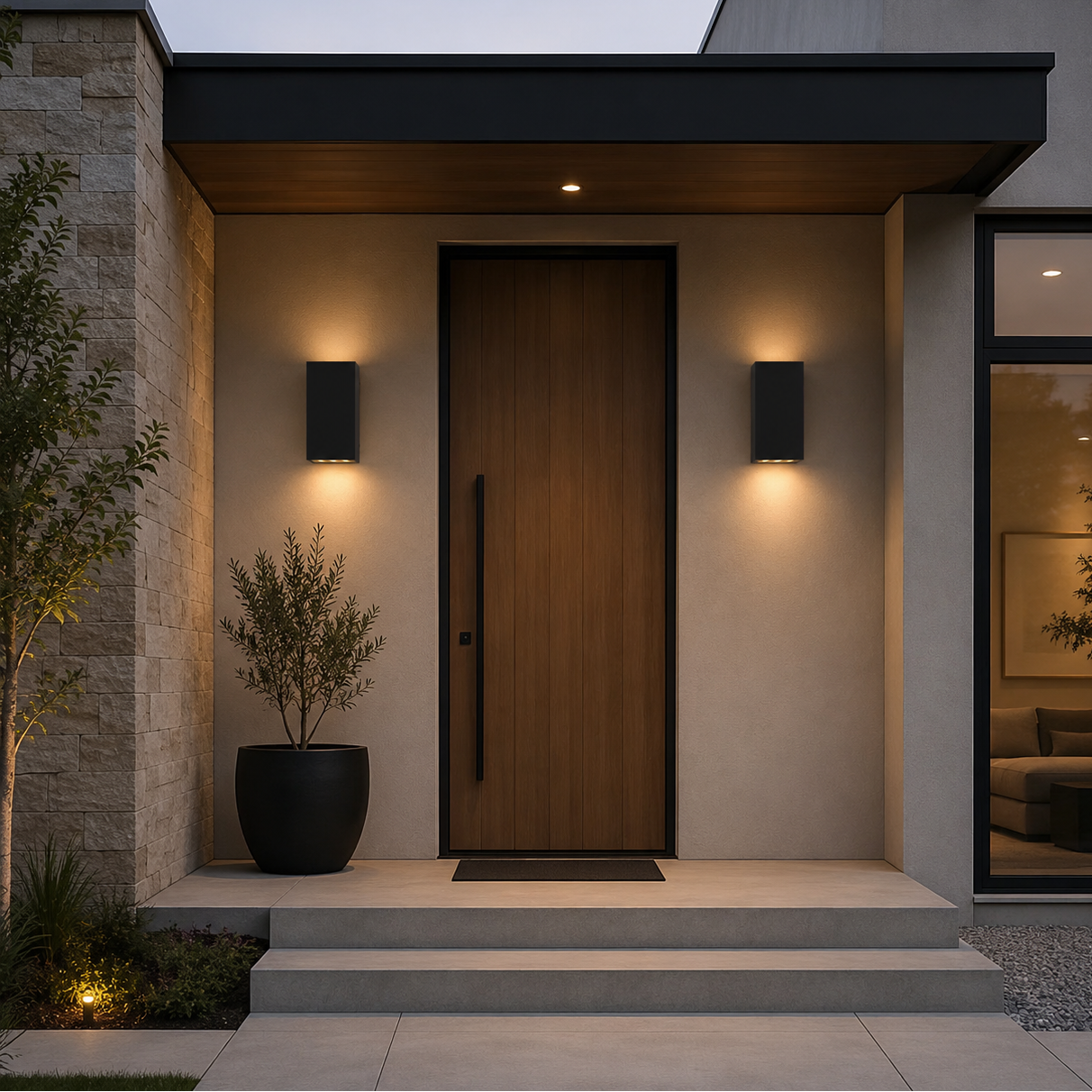 Up Down Outdoor Wall Light, Modern Waterproof LED Wall Sconce for Porch & Garden | Elaris