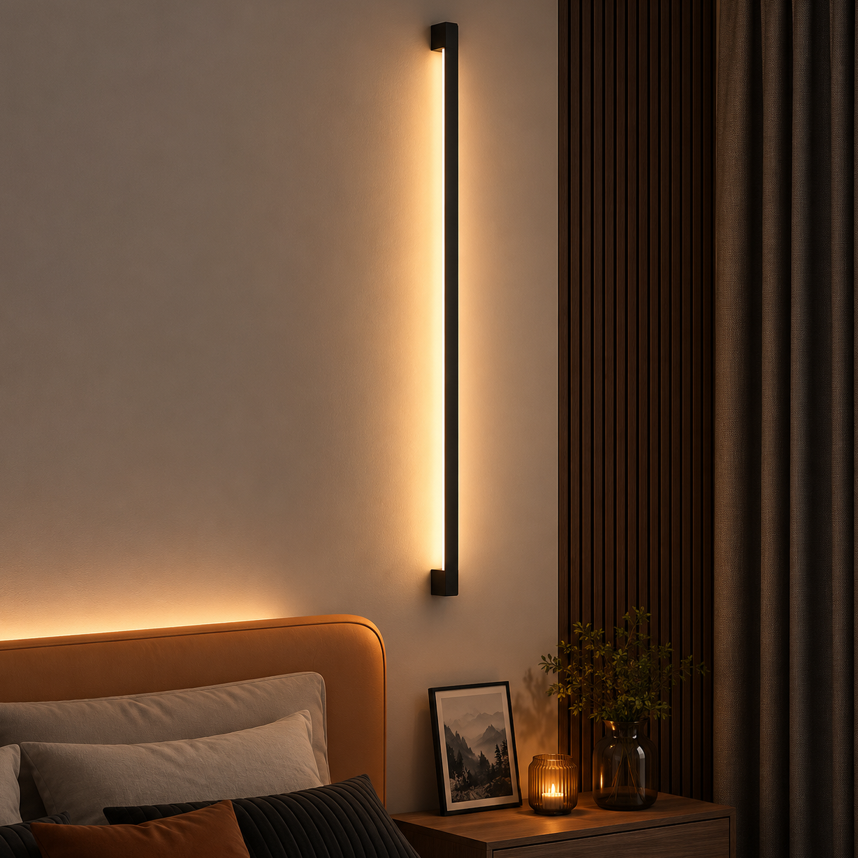 LED Wall Light, Modern Minimalist Wall Sconce for Bedroom & Hallway | IQ