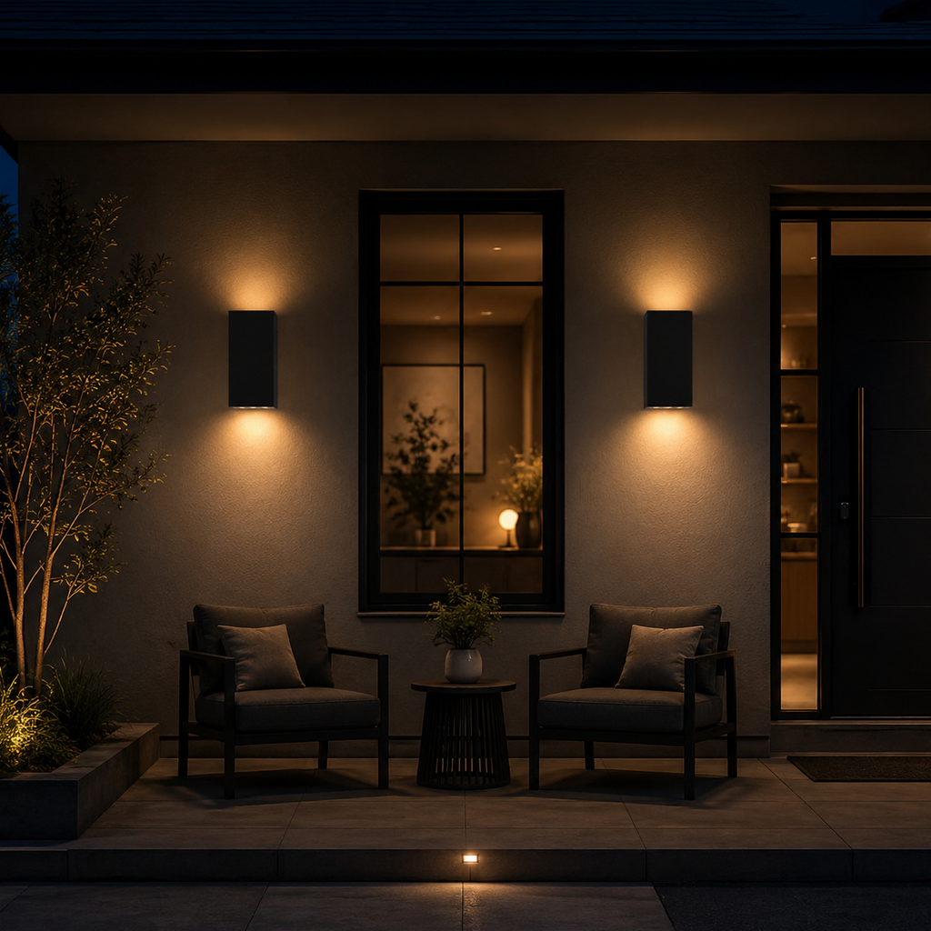 Up Down Outdoor Wall Light, Modern Waterproof LED Wall Sconce for Porch & Garden | Elaris