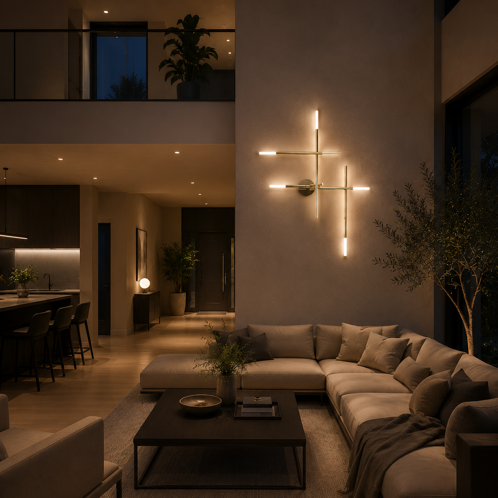 LED Indoor Wall Light, Modern Linear Wall Sconce for Living Room & Bedroom | Aviora